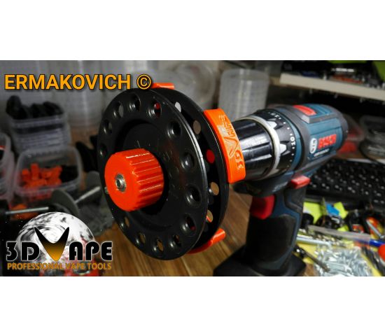 ERMAKOVICH © - фиксатор катушки ERMAKOV в патроне шуруповерта